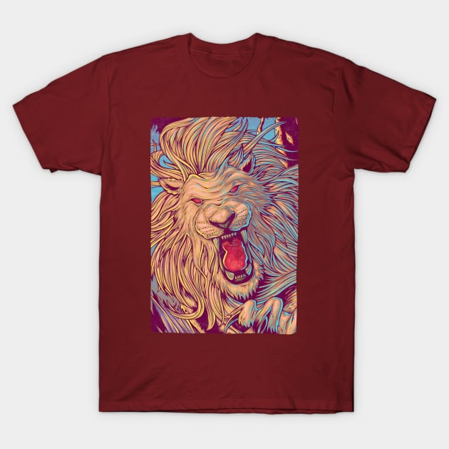 Wild Lion T-Shirt by renatodsc